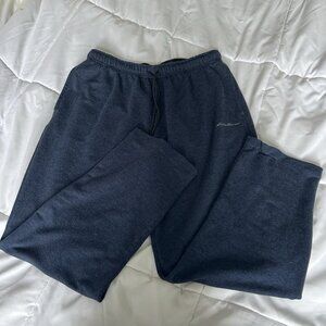 Eddie Bauer Sweatpants Joggers Blue Relaxed Fit Mens Medium M Drawstring